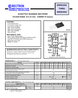 SR5020C Datasheet PDF Rectron Semiconductor