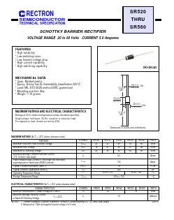 SR550 Datasheet PDF Rectron Semiconductor