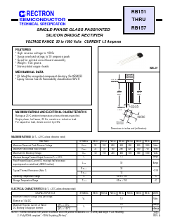 RB151 Datasheet PDF Rectron Semiconductor