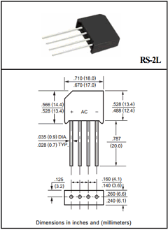 RS207L Datasheet PDF Rectron Semiconductor