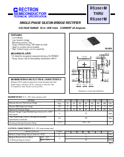 RS2007M Datasheet PDF Rectron Semiconductor
