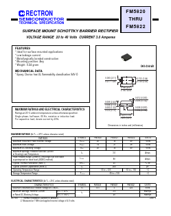 FM5820 Datasheet PDF Rectron Semiconductor