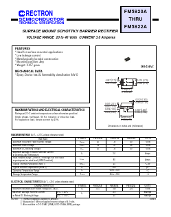 FM5820A Datasheet PDF Rectron Semiconductor