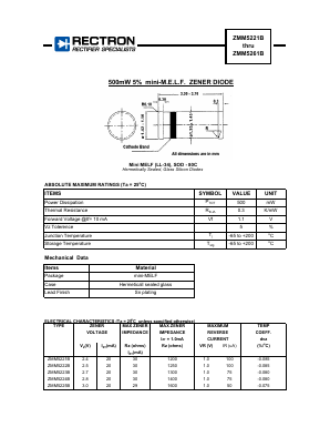 ZMM5235B Datasheet PDF Rectron Semiconductor
