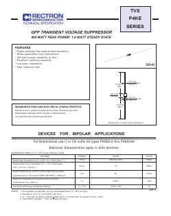 P4KE440 Datasheet PDF Rectron Semiconductor