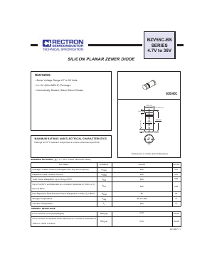 BZV55C10BSC Datasheet PDF Rectron Semiconductor
