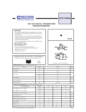 DTC113ZUA Datasheet PDF Rectron Semiconductor