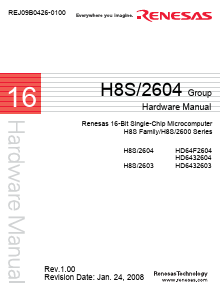 HD6432603 Datasheet PDF Renesas Electronics
