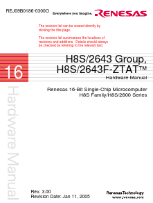 HD6432641 Datasheet PDF Renesas Electronics