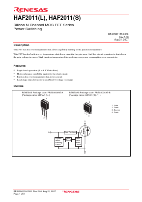 HAF2011-90L Datasheet PDF Renesas Electronics