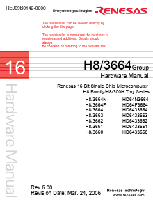 HD6433664 Datasheet PDF Renesas Electronics