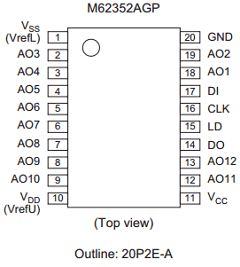 M62352AGP Datasheet PDF Renesas Electronics
