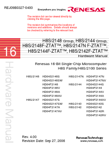 HD64F2148 Datasheet PDF Renesas Electronics
