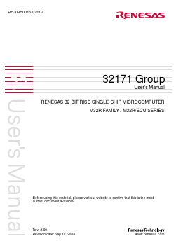 M32171F3VFP Datasheet PDF Renesas Electronics