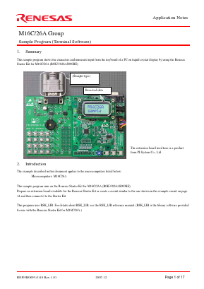 10-88-1261 Datasheet PDF Renesas Electronics