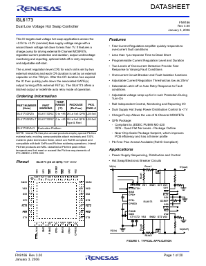 ISL6173 Datasheet PDF Renesas Electronics