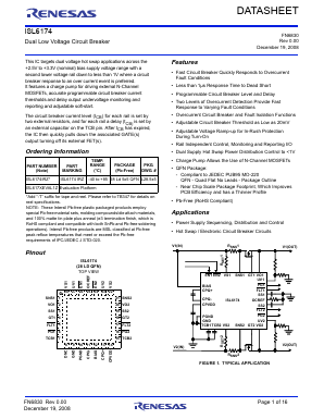 ISL6174 Datasheet PDF Renesas Electronics