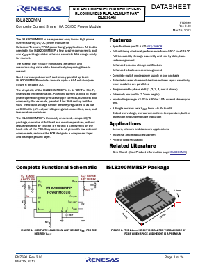 ISL8200MM Datasheet PDF Renesas Electronics