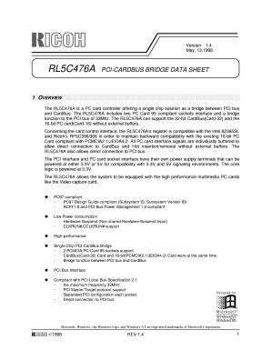 RL5C476A Datasheet PDF RICOH Co.,Ltd.