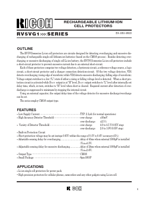 RV5VG101D Datasheet PDF RICOH Co.,Ltd.