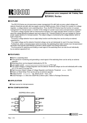 R5101G002A Datasheet PDF RICOH Co.,Ltd.