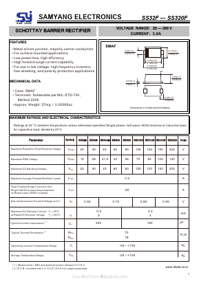 SS32F Datasheet PDF SAMYANG ELECTRONICS CO.,LTD.