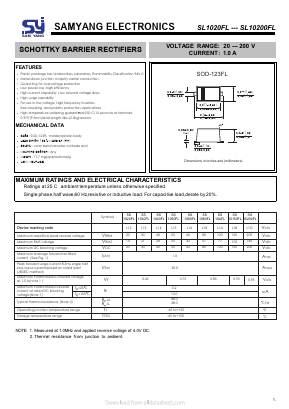 SL1050FL Datasheet PDF SAMYANG ELECTRONICS CO.,LTD.