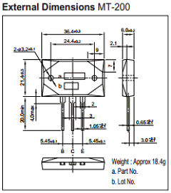 2SD2561P Datasheet PDF Sanken Electric co.,ltd.