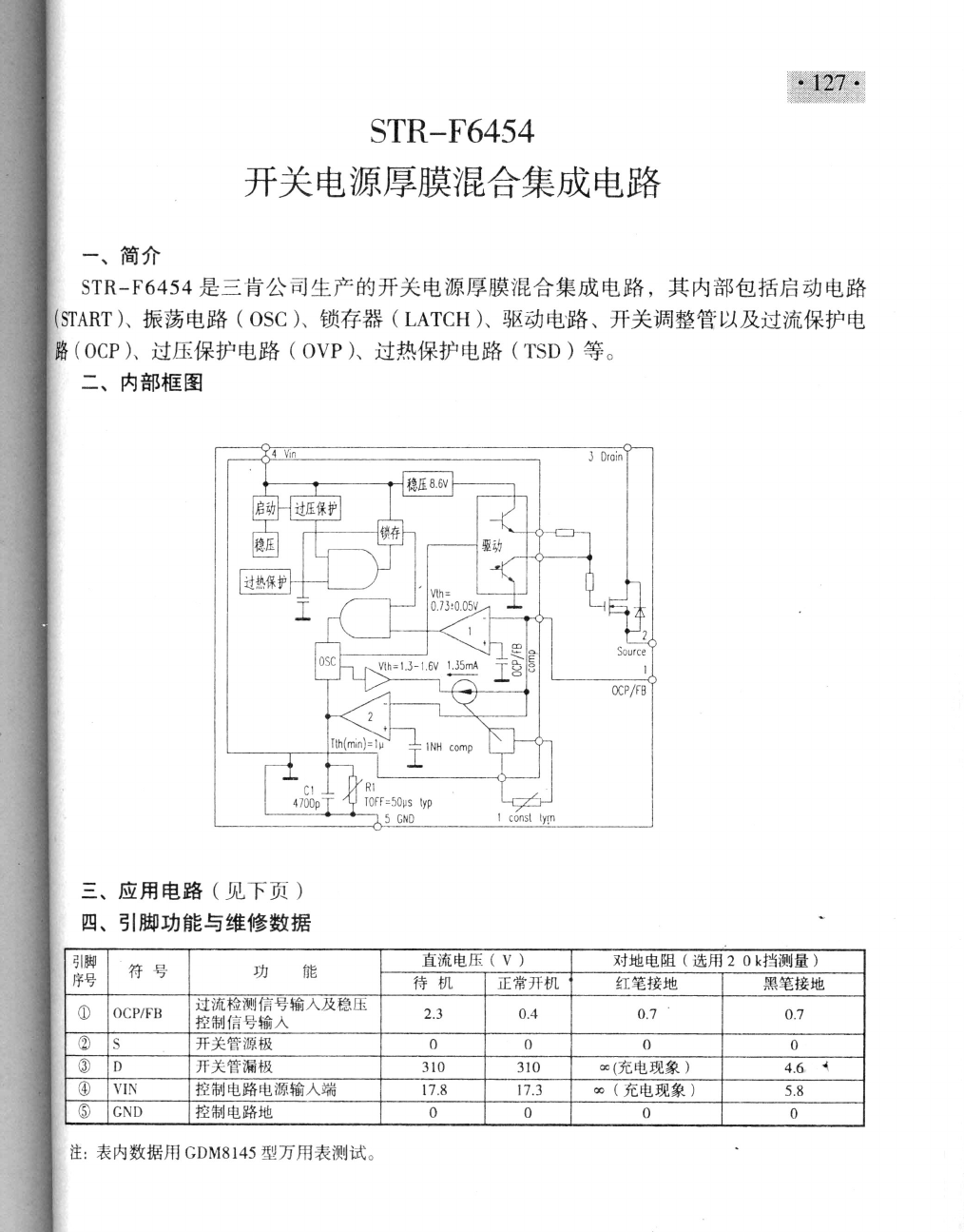 STR-F6454 Datasheet PDF Sanken Electric co.,ltd.