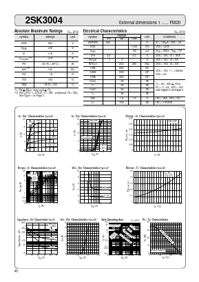 2SK3004 Datasheet PDF Sanken Electric co.,ltd.