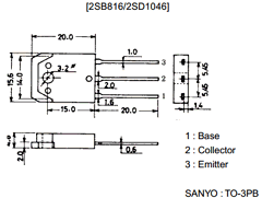 2SB816 Datasheet PDF SANYO -> Panasonic