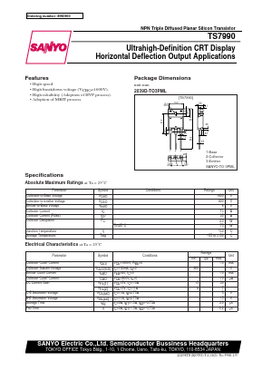 TS7990 Datasheet PDF SANYO -> Panasonic