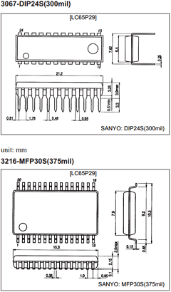 LC6528F Datasheet PDF SANYO -> Panasonic
