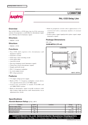 LC89973M Datasheet PDF SANYO -> Panasonic
