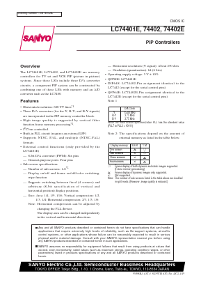 LC74401E Datasheet PDF SANYO -> Panasonic