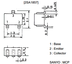 2SA1857 Datasheet PDF SANYO -> Panasonic