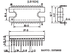 LB1824 Datasheet PDF SANYO -> Panasonic