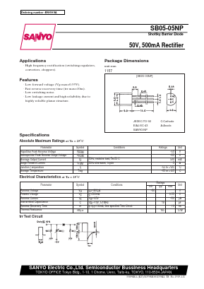 SB02-05NP Datasheet PDF SANYO -> Panasonic