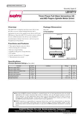 LB1971V Datasheet PDF SANYO -> Panasonic
