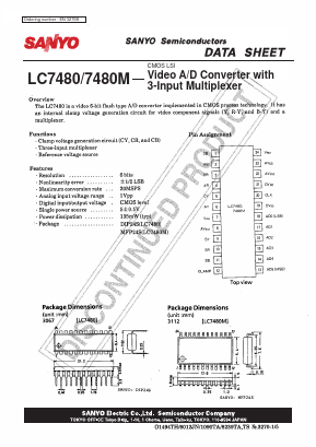 LC7480 Datasheet PDF SANYO -> Panasonic