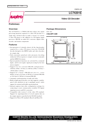 LC74201E Datasheet PDF SANYO -> Panasonic
