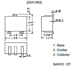 2SA1963 Datasheet PDF SANYO -> Panasonic