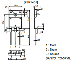 2SK1451 Datasheet PDF SANYO -> Panasonic