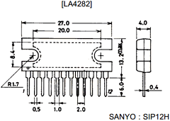 LA4282 Datasheet PDF SANYO -> Panasonic