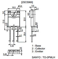 2SC5966 Datasheet PDF SANYO -> Panasonic
