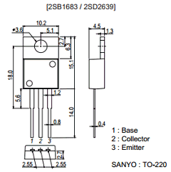 2SB1683 Datasheet PDF SANYO -> Panasonic