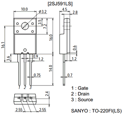 2SJ591LS Datasheet PDF SANYO -> Panasonic