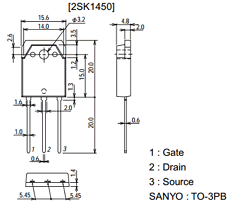 2SK1450 Datasheet PDF SANYO -> Panasonic