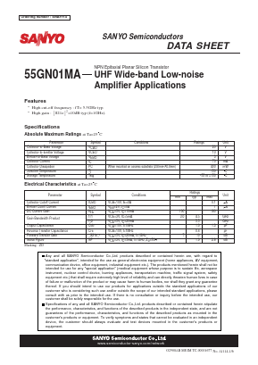 55GN01MA Datasheet PDF SANYO -> Panasonic