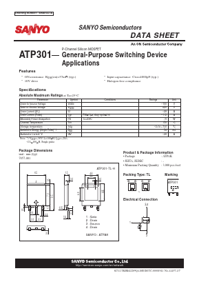 ATP301 Datasheet PDF SANYO -> Panasonic